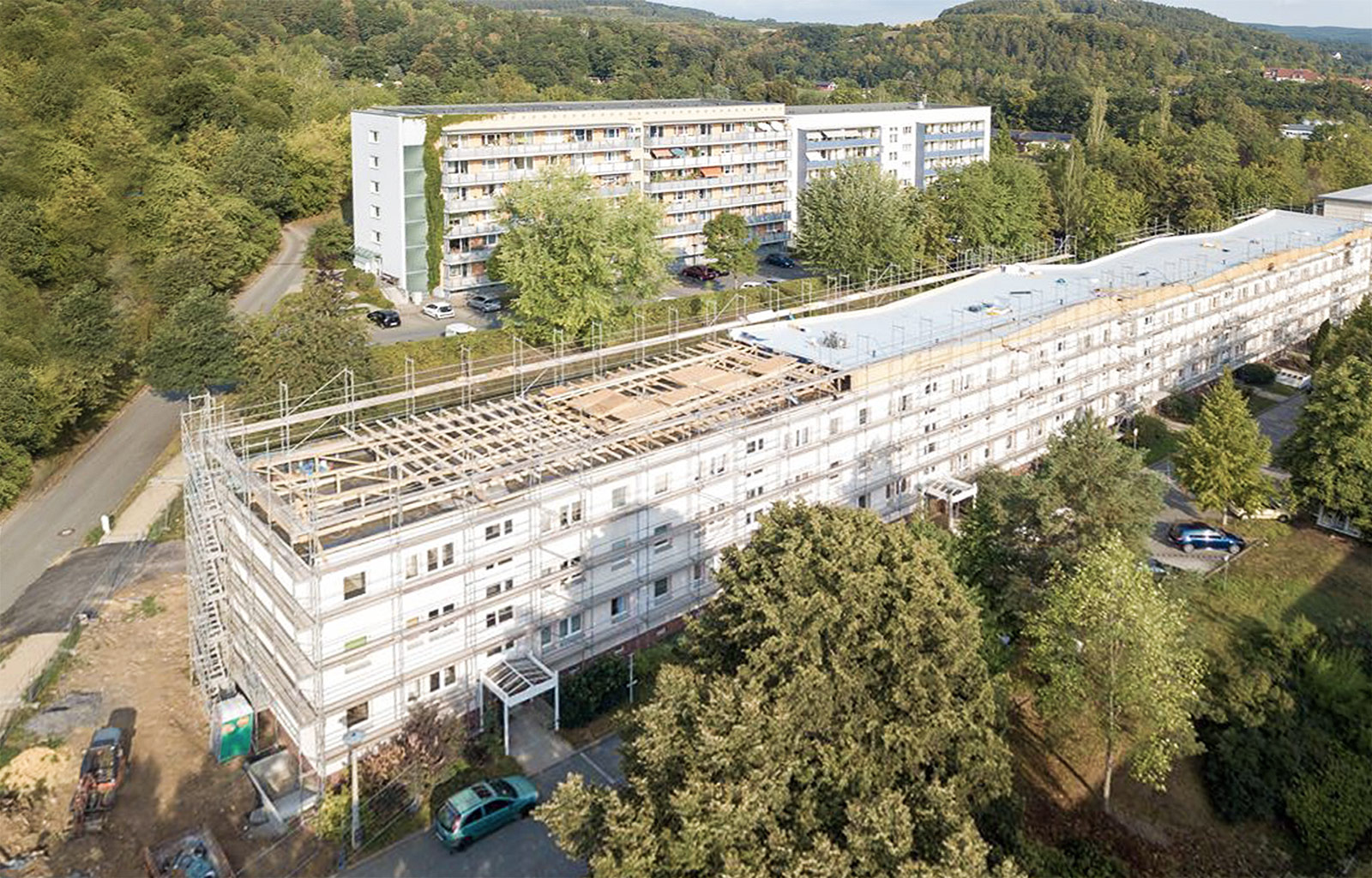 Umbau und Sanierung Wohnblöcke in Rudolstadt-Schwarza, Liebigweg 1-8
